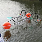 Barco de rowing plástico transparente, barcos de pesca del río de la cuchilla de 0 - 360 grados