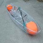 Canoa inferior clara antienvejecedora, kajak plástico duro para los hoteles/los centros turísticos