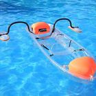 Kajak durable del plástico transparente que pesca 1 jet de la canoa del lago person con los pedales y Seat