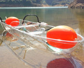 El alto kajak del plástico transparente de la estabilidad con la paleta/2 sirve el barco plástico