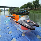 Driftsun que viaja a los asientos dobles del kajak del plástico transparente para la pesca del río de 2 personas