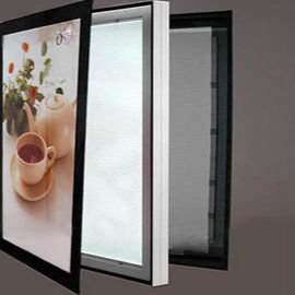 El marco gigante de la broche del blanco llevó la caja de luz, cajas de luz derechas de la exposición